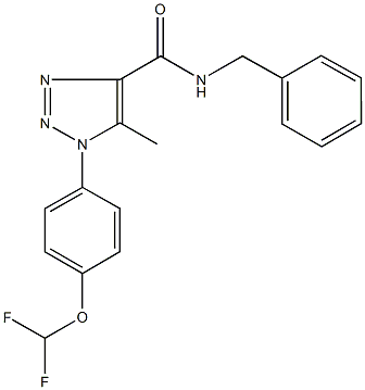 N-benzyl-1-[4-(difluoromethoxy)phenyl]-5-methyl-1H-1,2,3-triazole-4-carboxamide Structure