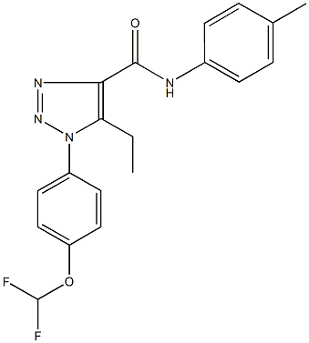 1-[4-(difluoromethoxy)phenyl]-5-ethyl-N-(4-methylphenyl)-1H-1,2,3-triazole-4-carboxamide Structure