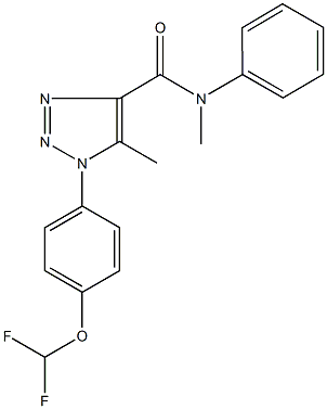 944771-22-6 1-[4-(difluoromethoxy)phenyl]-N,5-dimethyl-N-phenyl-1H-1,2,3-triazole-4-carboxamide