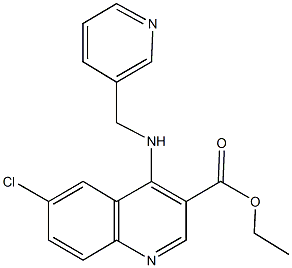 ethyl 6-chloro-4-[(3-pyridinylmethyl)amino]-3-quinolinecarboxylate Struktur