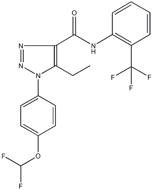 1-[4-(difluoromethoxy)phenyl]-5-ethyl-N-[2-(trifluoromethyl)phenyl]-1H-1,2,3-triazole-4-carboxamide|