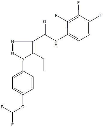 944771-57-7 1-[4-(difluoromethoxy)phenyl]-5-ethyl-N-(2,3,4-trifluorophenyl)-1H-1,2,3-triazole-4-carboxamide