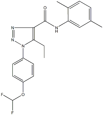 1-[4-(difluoromethoxy)phenyl]-N-(2,5-dimethylphenyl)-5-ethyl-1H-1,2,3-triazole-4-carboxamide Structure