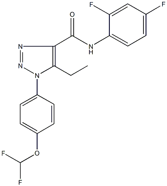 944771-66-8 1-[4-(difluoromethoxy)phenyl]-N-(2,4-difluorophenyl)-5-ethyl-1H-1,2,3-triazole-4-carboxamide