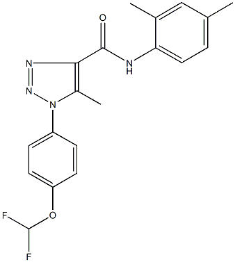 1-[4-(difluoromethoxy)phenyl]-N-(2,4-dimethylphenyl)-5-methyl-1H-1,2,3-triazole-4-carboxamide Structure