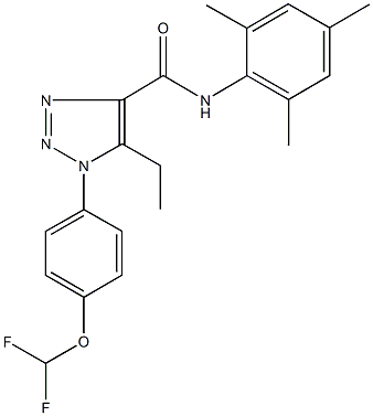 1-[4-(difluoromethoxy)phenyl]-5-ethyl-N-mesityl-1H-1,2,3-triazole-4-carboxamide|