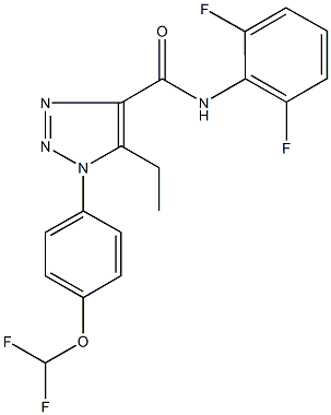 944771-89-5 1-[4-(difluoromethoxy)phenyl]-N-(2,6-difluorophenyl)-5-ethyl-1H-1,2,3-triazole-4-carboxamide