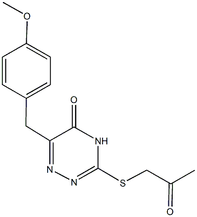 944771-98-6 6-(4-methoxybenzyl)-3-[(2-oxopropyl)sulfanyl]-1,2,4-triazin-5(4H)-one