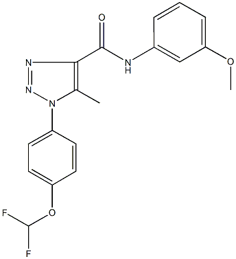 1-[4-(difluoromethoxy)phenyl]-N-(3-methoxyphenyl)-5-methyl-1H-1,2,3-triazole-4-carboxamide|