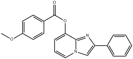 2-phenylimidazo[1,2-a]pyridin-8-yl 4-methoxybenzoate Struktur