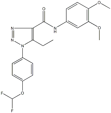 1-[4-(difluoromethoxy)phenyl]-N-(3,4-dimethoxyphenyl)-5-ethyl-1H-1,2,3-triazole-4-carboxamide|