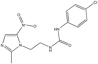 944772-70-7 N-(4-chlorophenyl)-N'-(2-{5-nitro-2-methyl-1H-imidazol-1-yl}ethyl)urea