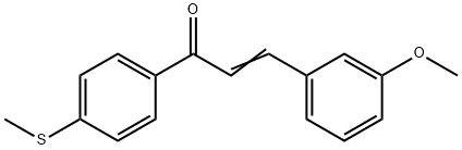 3-(3-methoxyphenyl)-1-[4-(methylsulfanyl)phenyl]-2-propen-1-one Structure