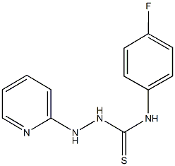 N-(4-fluorophenyl)-2-(2-pyridinyl)hydrazinecarbothioamide Struktur