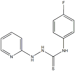 N-(4-fluorophenyl)-2-(2-pyridinyl)hydrazinecarbothioamide Structure