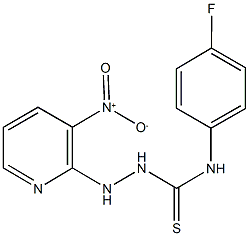 N-(4-fluorophenyl)-2-{3-nitro-2-pyridinyl}hydrazinecarbothioamide Structure