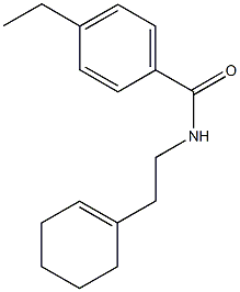 N-[2-(1-cyclohexen-1-yl)ethyl]-4-ethylbenzamide Struktur