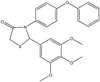 944773-05-1 3-(4-phenoxyphenyl)-2-(3,4,5-trimethoxyphenyl)-1,3-thiazolidin-4-one