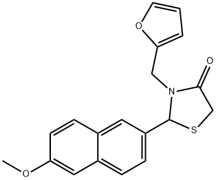 944773-12-0 3-(2-furylmethyl)-2-(6-methoxy-2-naphthyl)-1,3-thiazolidin-4-one