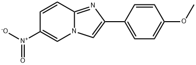 6-nitro-2-(4-methoxyphenyl)imidazo[1,2-a]pyridine Structure
