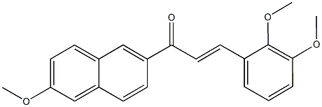 3-(2,3-dimethoxyphenyl)-1-(6-methoxy-2-naphthyl)-2-propen-1-one Struktur
