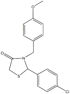 944773-45-9 2-(4-chlorophenyl)-3-(4-methoxybenzyl)-1,3-thiazolidin-4-one