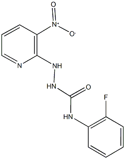 N-(2-fluorophenyl)-2-{3-nitro-2-pyridinyl}hydrazinecarboxamide Structure