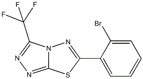 6-(2-bromophenyl)-3-(trifluoromethyl)[1,2,4]triazolo[3,4-b][1,3,4]thiadiazole|