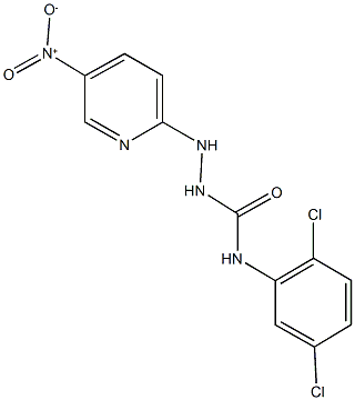 N-(2,5-dichlorophenyl)-2-{5-nitro-2-pyridinyl}hydrazinecarboxamide Structure