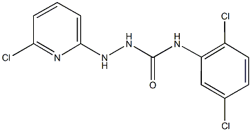 2-(6-chloro-2-pyridinyl)-N-(2,5-dichlorophenyl)hydrazinecarboxamide Struktur