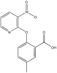 2-({3-nitro-2-pyridinyl}oxy)-5-methylbenzoic acid Structure