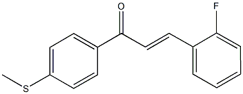 3-(2-fluorophenyl)-1-[4-(methylsulfanyl)phenyl]-2-propen-1-one Struktur