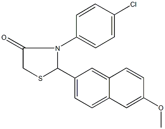 944774-20-3 3-(4-chlorophenyl)-2-(6-methoxy-2-naphthyl)-1,3-thiazolidin-4-one