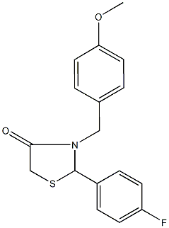 944774-26-9 2-(4-fluorophenyl)-3-(4-methoxybenzyl)-1,3-thiazolidin-4-one