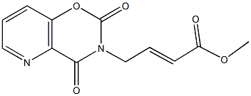 methyl 4-(2,4-dioxo-2H-pyrido[2,3-e][1,3]oxazin-3(4H)-yl)-2-butenoate Struktur