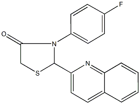 944774-68-9 3-(4-fluorophenyl)-2-(2-quinolinyl)-1,3-thiazolidin-4-one