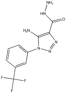 5-amino-1-[3-(trifluoromethyl)phenyl]-1H-1,2,3-triazole-4-carbohydrazide,944774-75-8,结构式