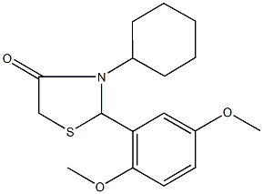 944774-78-1 3-cyclohexyl-2-(2,5-dimethoxyphenyl)-1,3-thiazolidin-4-one