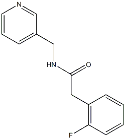 2-(2-fluorophenyl)-N-(3-pyridinylmethyl)acetamide Struktur