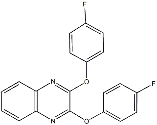 2,3-bis(4-fluorophenoxy)quinoxaline Struktur