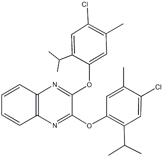 2,3-bis(4-chloro-2-isopropyl-5-methylphenoxy)quinoxaline|