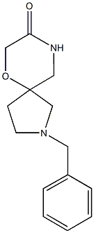 2-benzyl-6-oxa-2,9-diazaspiro[4.5]decan-8-one 化学構造式