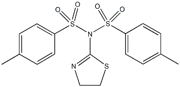 N-(4,5-dihydro-1,3-thiazol-2-yl)-4-methyl-N-[(4-methylphenyl)sulfonyl]benzenesulfonamide,944775-00-2,结构式