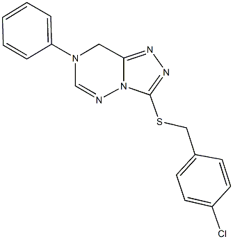 944775-01-3 3-[(4-chlorobenzyl)sulfanyl]-7-phenyl-7,8-dihydro[1,2,4]triazolo[3,4-f][1,2,4]triazine