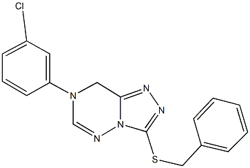 benzyl 7-(3-chlorophenyl)-7,8-dihydro[1,2,4]triazolo[3,4-f][1,2,4]triazin-3-yl sulfide,944775-07-9,结构式