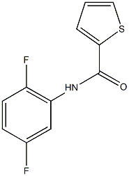 N-(2,5-difluorophenyl)-2-thiophenecarboxamide 化学構造式