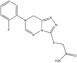 944775-13-7 2-{[7-(2-fluorophenyl)-7,8-dihydro[1,2,4]triazolo[3,4-f][1,2,4]triazin-3-yl]sulfanyl}acetamide