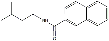 N-isopentyl-2-naphthamide Structure