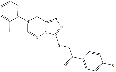 944775-33-1 1-(4-chlorophenyl)-2-{[7-(2-methylphenyl)-7,8-dihydro[1,2,4]triazolo[3,4-f][1,2,4]triazin-3-yl]sulfanyl}ethanone