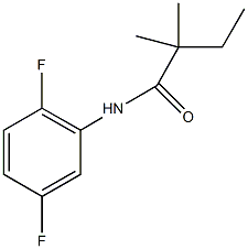 N-(2,5-difluorophenyl)-2,2-dimethylbutanamide Struktur